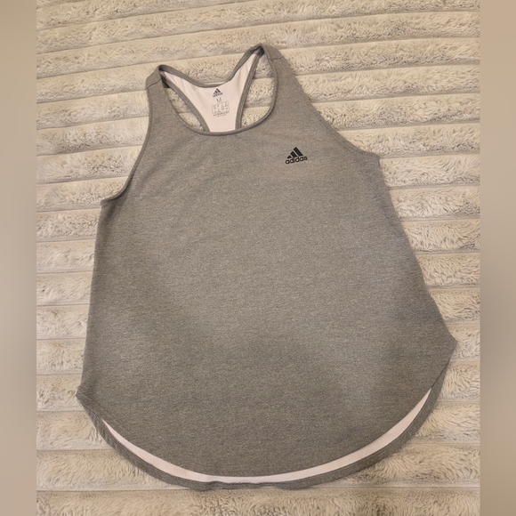 Adidas Women's Gray Tank Top - Picture 1 of 5